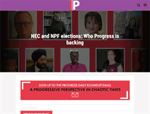 Tablet Screenshot of progressonline.org.uk